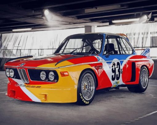 BMW Racing Car paint by numbers