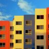 colorful buildings paint by numbers