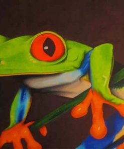 Green Frog Painting paint by numbers