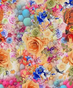 Colorful Garden Roses paint by numbers