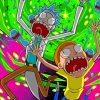 Colorful Rick And Morty paint By numbers