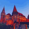 corvin castle at night paint by numbers