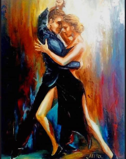 Couple Dance Art paint by numbers