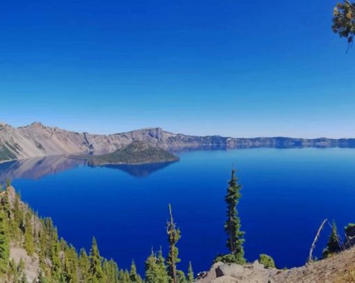Crater Lake National Park paint by numbers