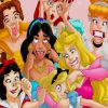 Crazy Disney Princess paint by numbers