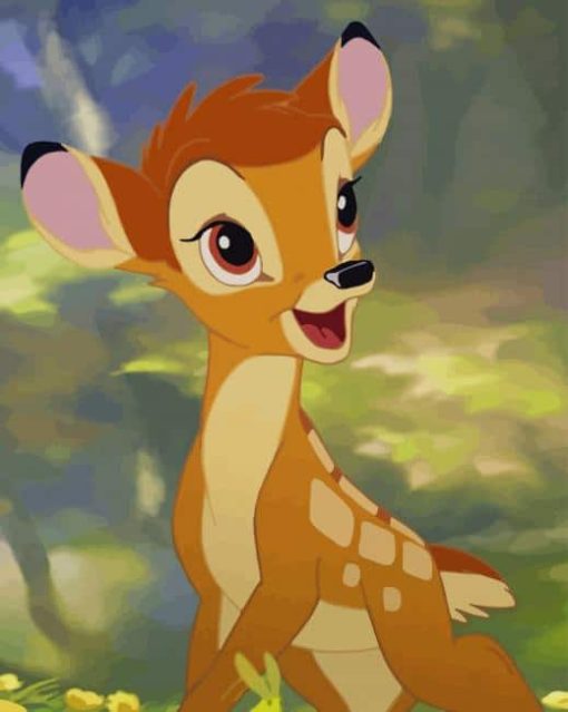 Cute Bambi paint by number