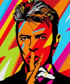 David Bowie Abstract Art paint by numbers