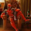 Deadpool Sitting On Sofa paint by number
