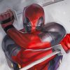Deadpool Two Swords paint by number