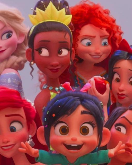 Disney Princess in Wreck it Ralph painyt by numbers
