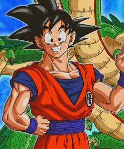 Goku And Dragon paint by numbers