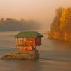 Drina River Home Serbia paint by numbers
