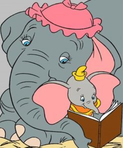 dumbo and mum disney paint by numbers