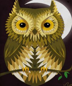 Eastern Screech Owl paint by numbers