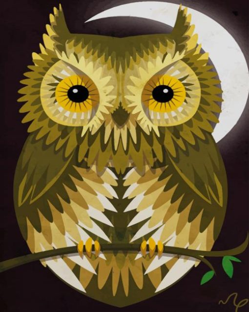 Eastern Screech Owl paint by numbers