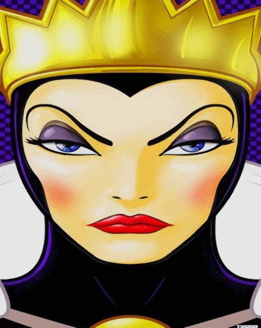 Evil Queen Snow White paint by numbers