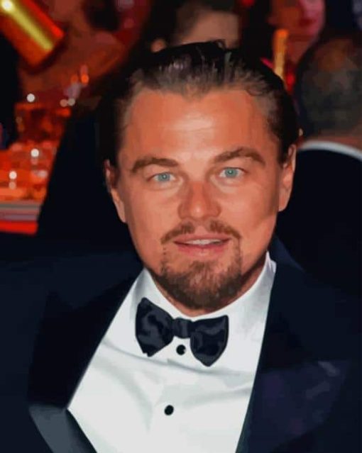 Famous Actor Leonardo Dicaprio paint by numbers