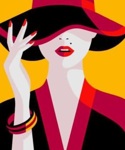 Fashion Pop Art Illustration paint by numbers