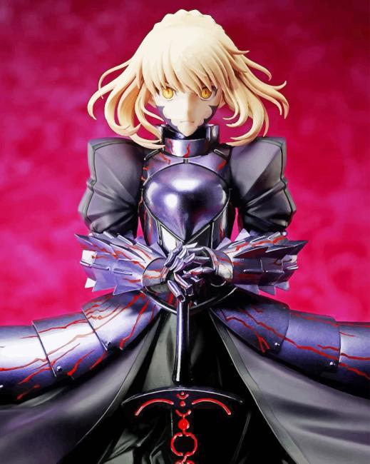 Fate Stay Night Heaven'S Feel Saber NEW Paint By Numbers - Canvas Paint ...