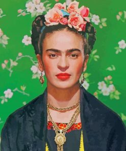 Frida Kahlo Artist Portrait paint by number