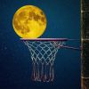 full moon basketball paint by number
