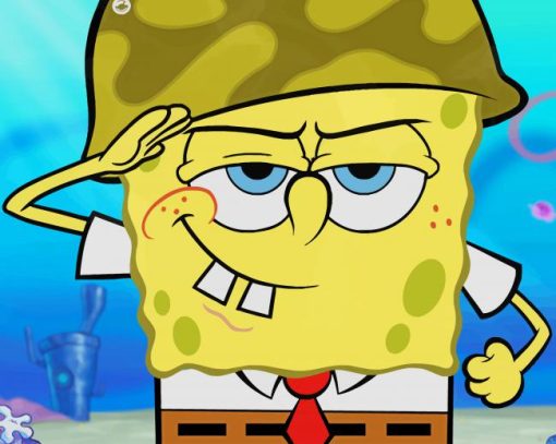 Funny Character Spongbob paint by numbers