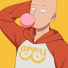 Funny Saitama paint by numbers