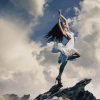 Girl Dancing On Mountain paint by number