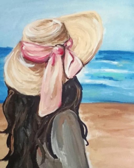 Girl In The Beach paint by numbers