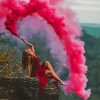Girl Smoke Bomb paint by number