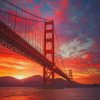 Golden Gate Bridge California paint by numbers