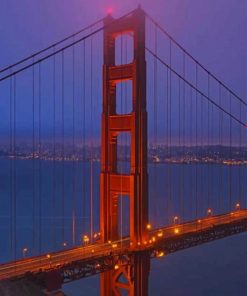 Golden Gate Bridge California paint by numbers