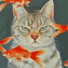 Goldfish And Cat paint by numbers