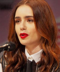 Gorgeous Lily Collins Paint By Numbers