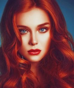 Gorgeous Red Haired Girl Paint By Numbers