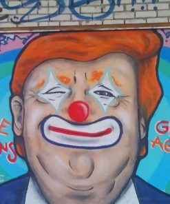 Donald Trump Clown Graffiti paint by numbers