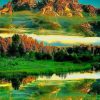 Grand Teton National Park In Northwestern paint by numbers