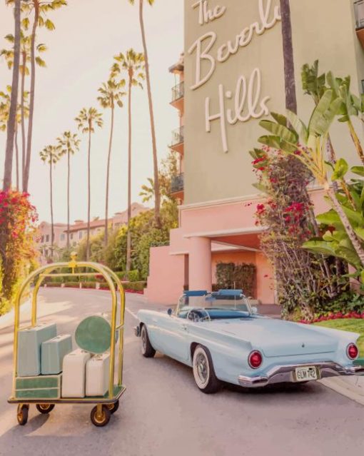Gray Malin Beverly Hills Hotel paint by numbers
