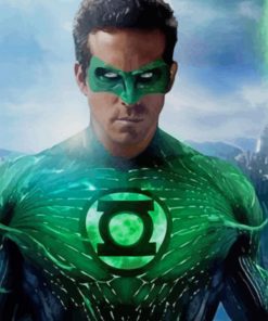 Green Lantern Ryan Reynolds paint by numbers