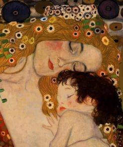 Gustav Klimt Mother And Child paint by numbers