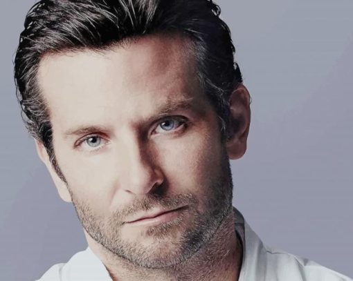Handsome Bradley Cooper paint by number