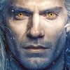 Henry Cavill Witcher Yellow Eyes paint by numbers