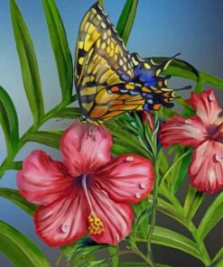 Hibiscus Butterflies paint by numbers
