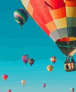 Hot Air Balloon paint by numbers