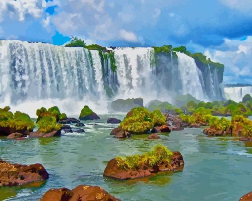 Iguazu National Park Argentina paint by numbers
