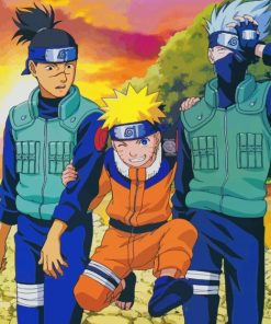 Iruka And Naruto paint by numbers