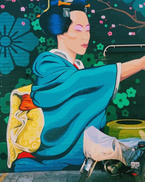 Japanese Street Art paint by numbers