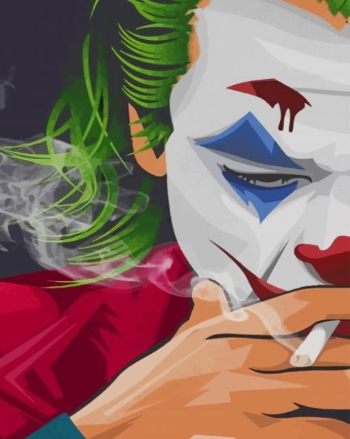 Joker Smoking paint by numbers