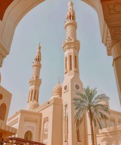 Jumeirah Mosque Dubai paint by numbers