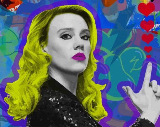 The Spy Who Dumped Me Kate McKinnon paint by number